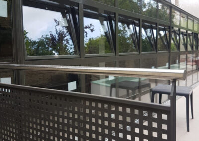 cerramiento con techos aluminio cristales reforzados para terrazas patios o galerias